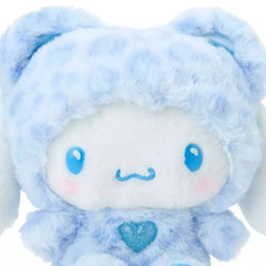 Add a bold but adorable touch to your plush collection with the Cinnamoroll Blue Leopard with Glitter Jelly Heart Plushie! This unique version of Cinnamoroll features a trendy blue leopard print pattern, making it both stylish and cuddly, and a sweet embroidered heart on its belly adds an extra dash of irresistible cuteness.


Cinnamoroll’s signature floppy ears and embroidered facial features, including big, bright eyes and a cute smile paired with the heart on his belly sends extra sweet love out to the w