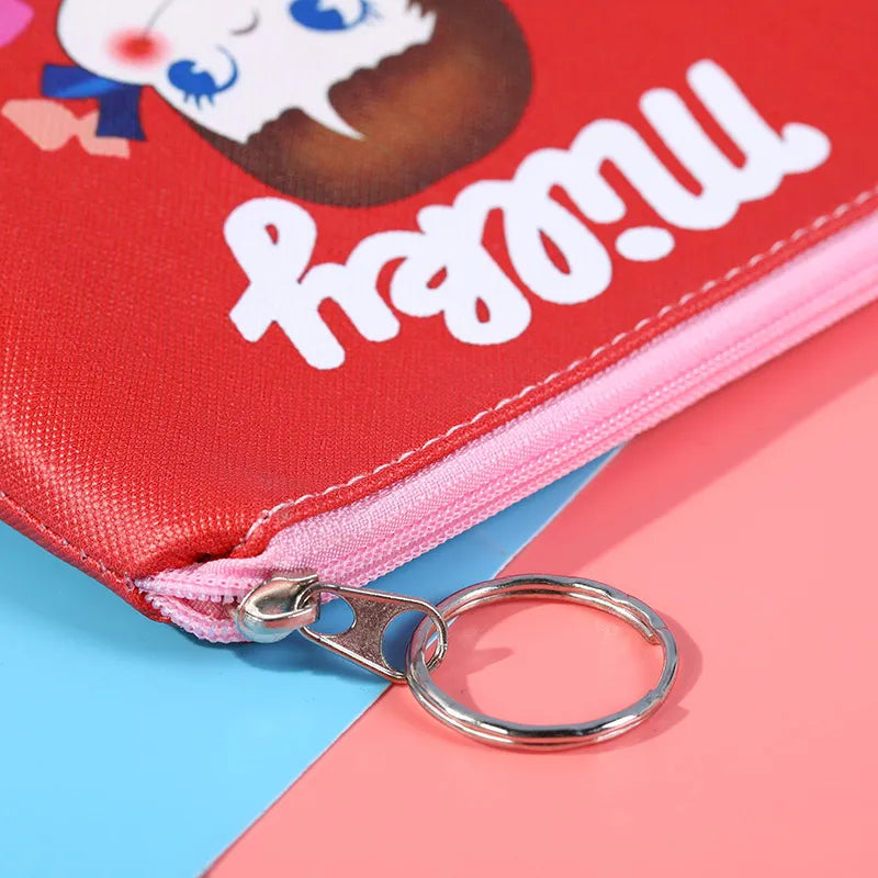 The Classic Japanese Snacks Coin Red Purses are a delightful blend of practicality and nostalgia. These vibrant coin purses are adorned with the beloved Milky Girl or Pocky logos, paying homage to the iconic Japanese candies that have captured hearts for generations.