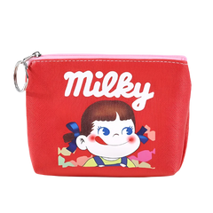 The Classic Japanese Snacks Coin Red Purses are a delightful blend of practicality and nostalgia. These vibrant coin purses are adorned with the beloved Milky Girl or Pocky logos, paying homage to the iconic Japanese candies that have captured hearts for generations.