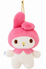Add a nostalgic touch to your collection with this adorable Classic Tone Retro Style My Melody Keychain! Featuring her signature pink hood, sweet embroidered face, soft cream-colored body, and charming rounded design, this mini plush captures the timeless cuteness of My Melody in a compact keychain style.