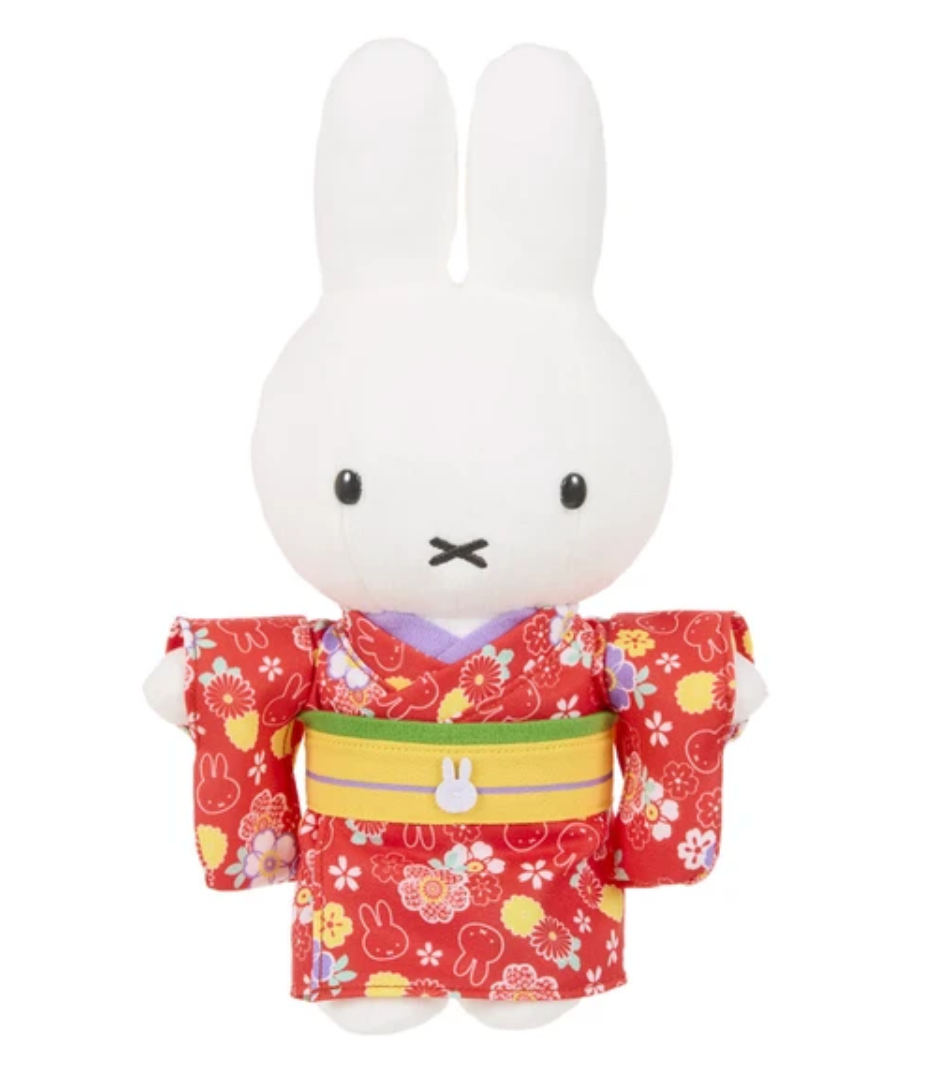 Collectible Red Floral Kimono Miffy Plushie