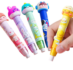 simple click, providing precise control and minimizing waste.&nbsp;Our Colorful Characters Clic Erasers come packaged in a cheerful box making it perfect for gift-giving.