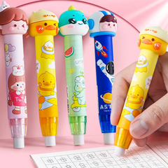 simple click, providing precise control and minimizing waste.&nbsp;Our Colorful Characters Clic Erasers come packaged in a cheerful box making it perfect for gift-giving.