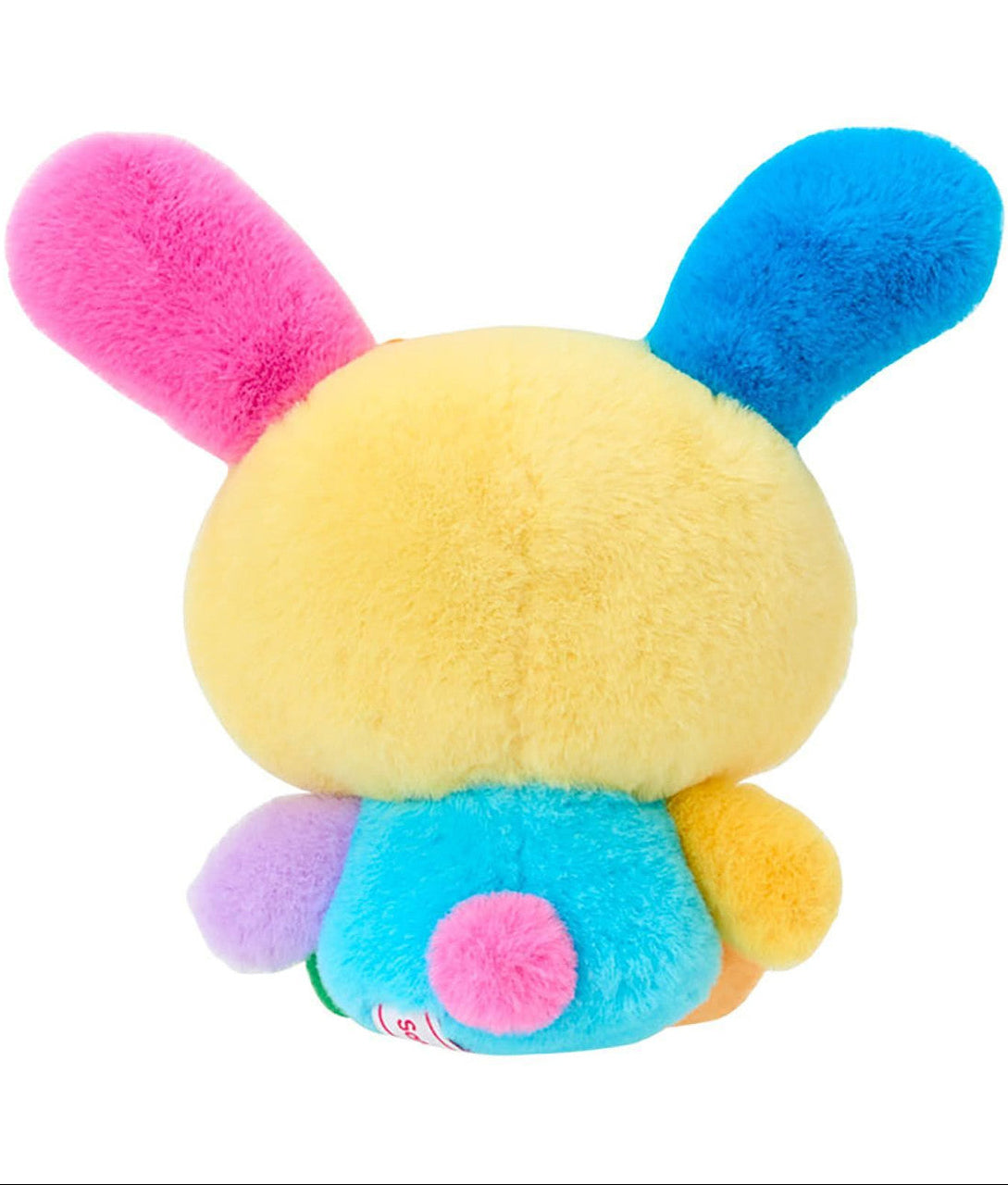 Meet your new cuddly little friend! This adorable Colorful Flower Usahana Plushie features big colorful ears, a sunny yellow face, a sweet flower accent, and bright rainbow-inspired colors that are sure to bring a little extra joy wherever it goes.