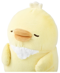 Calming Cuddlers are chubby plush animals with fluffy, round bodies that have gentle faces and peaceful color palettes. From the Poksin series, which means "fluffy" in Korean. This Ducky Calming Cuddler Korean Style Plushie is a fluffy and cute hugging pillow that fits comfortably in both arms.