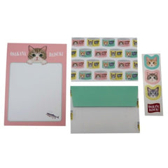 Felissimo Cat Club Osakana Daisuki Mini Letter Set