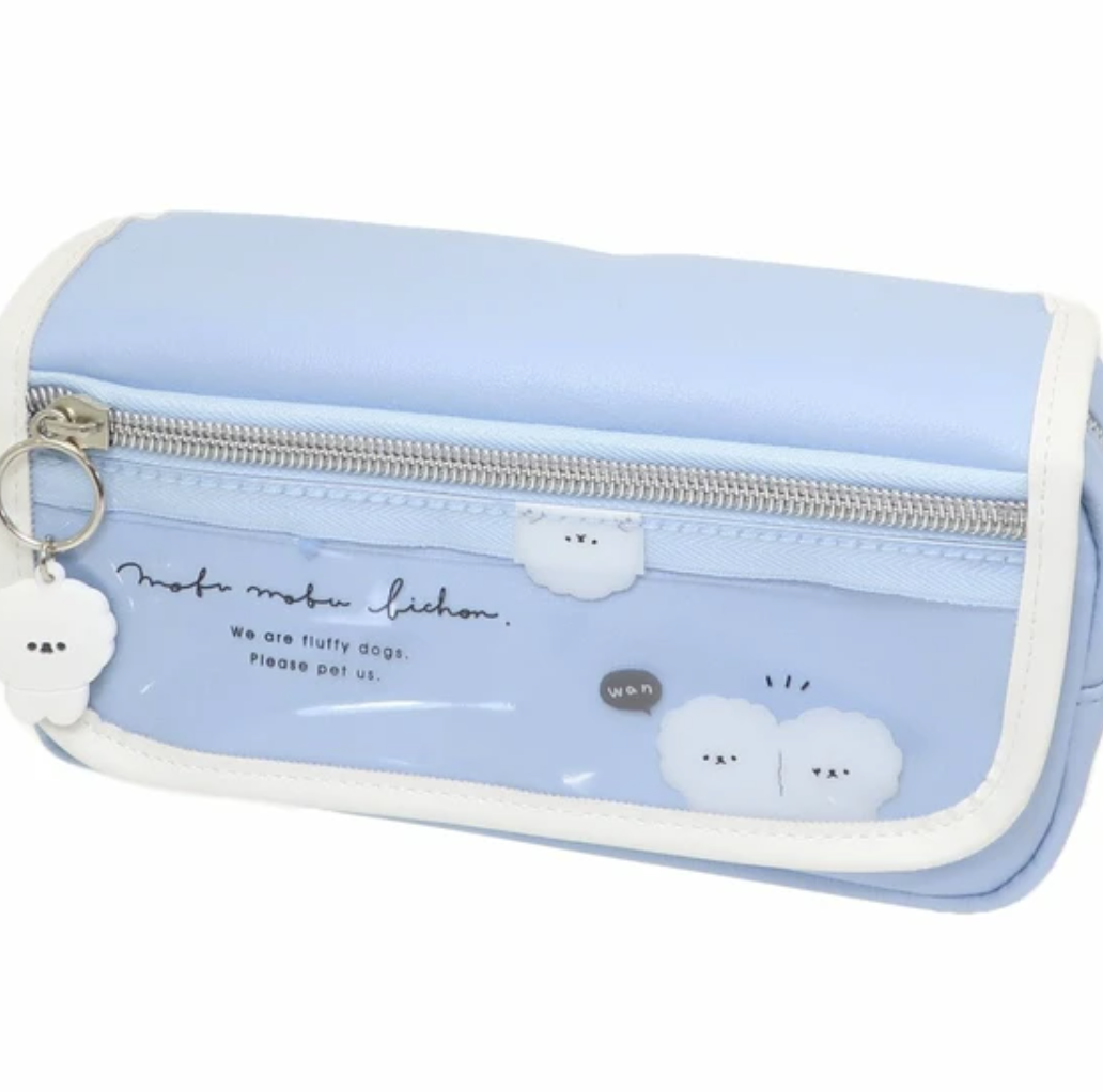 This adorable Fluffy Cloud Dog Pencil Case is perfect for keeping all your study essentials in one place. The sky-blue color and fluffy dog design add a fun and lighthearted touch to any drab study environment. Whether you want to give it as a gift or treat yourself, this cute pencil case will surely bring a smile to anyone's face!