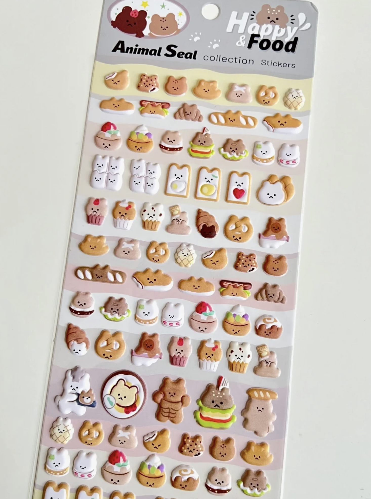 These amazing Foodie Bear Puffy Sticker Sheets can add personality to any notes, letter, planner, and more! Get creative and mix and match multiple stickers to create unique new stories. Perfect for all ages especially for high school and college!