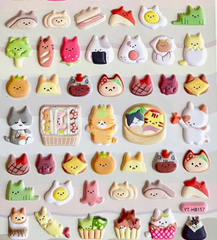 These amazing Foodie Cat Puffy Sticker Sheets can add personality to any notes, letter, planner, and more! Get creative and mix and match multiple stickers to create unique new stories. Perfect for all ages especially for high school and college!