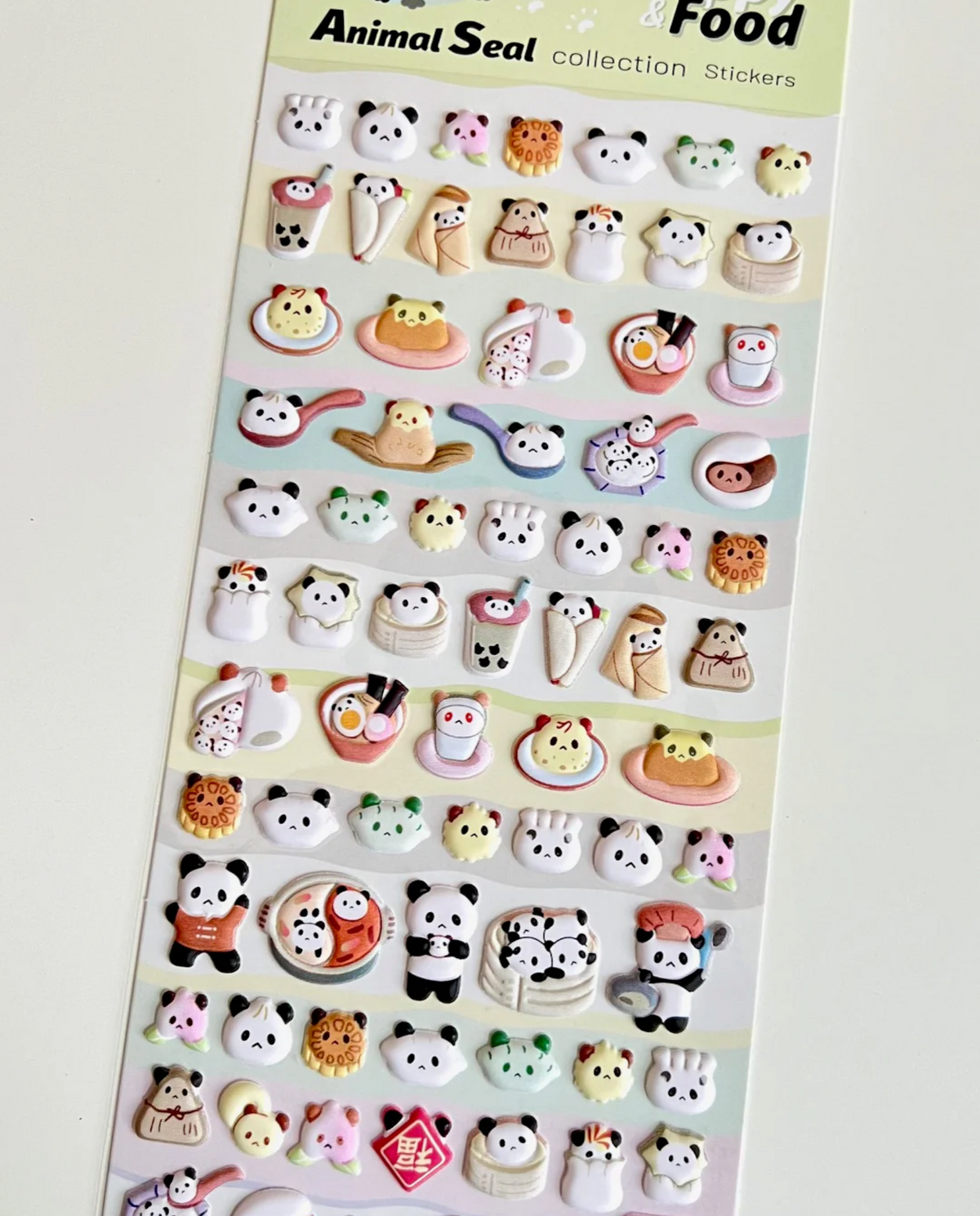 These amazing Foodie Panda Puffy Sticker Sheets can add personality to any notes, letter, planner, and more! Get creative and mix and match multiple stickers to create unique new stories. Perfect for all ages especially for high school and college!