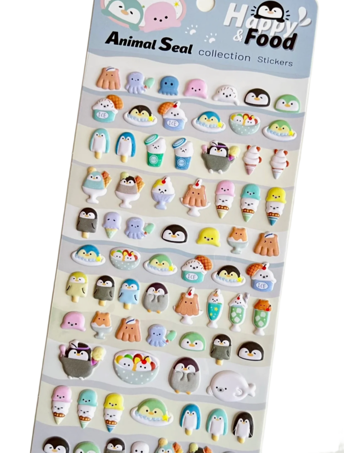 These amazing Foodie Penguin Puffy Sticker Sheets can add personality to any notes, letter, planner, and more! Get creative and mix and match multiple stickers to create unique new stories. Perfect for all ages especially for high school and college!