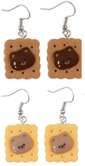 Tea Time Teddy Drop Earrings Set