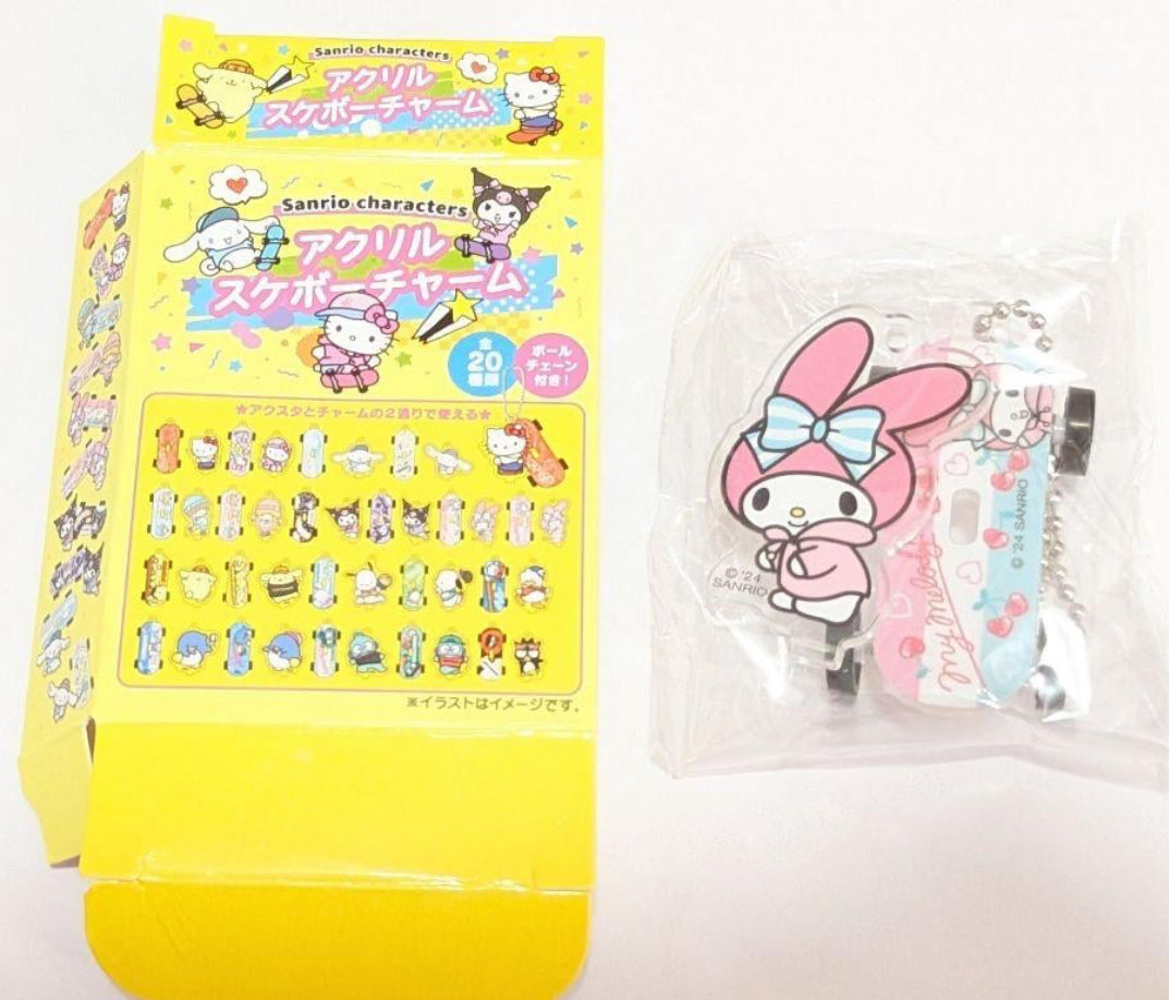 Sanrio Characters Skateboarding Acrylic Charm Blind Box