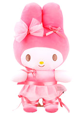 Step into a world of grace and form, with these enchanting plush dolls bringing your favorite Sanrio characters to life, and dressed in their finest ballet attire. Each plush is designed with intricate details, including delicate tulle skirts, soft leotards, and adorable ballerina shoes—perfect for twirling straight into your heart.&nbsp;Light, airy, and perfect for a pirouette, the fashionable tulle adds a touch of elegance to each character’s dance look.