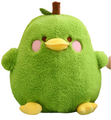 Our adorable Green Pear Chubby Duck Plushie is a charming fusion of humor, cuteness and comfort! This unique plushie features a soft, pear-shaped body with a delightful duck face and embroidered rosy cheeks, making it perfect for cuddling or as a decorative accent.