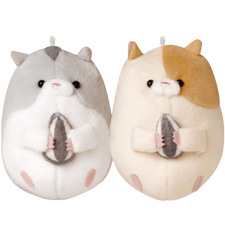 Meet our charming Hamster Buddy Magnetic Plush Keychain, complete with an adorable secret: their cheeks are attached with a magnet! Crafted with care, this cute plush toy is perfectly palm-sized, making it an irresistible addition to your collection.  Kawaii, hamster chunky