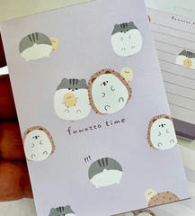 These Hamster &amp; Hedgehog Buddies Kawaii Mini Notepads feature two different designs, printed in full color. Quality binding, yet easy tear-out sheets. Kawaii, stationary