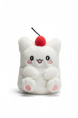Bring a touch of sweetness to your collection with the Hanamaru Cherry Top Plushie. Its compact and soft design makes it perfect for display or snuggling, while the charming cherry-inspired top adds playful personality. A delightful collectible for fans of cute and cozy Sanrio plushies.