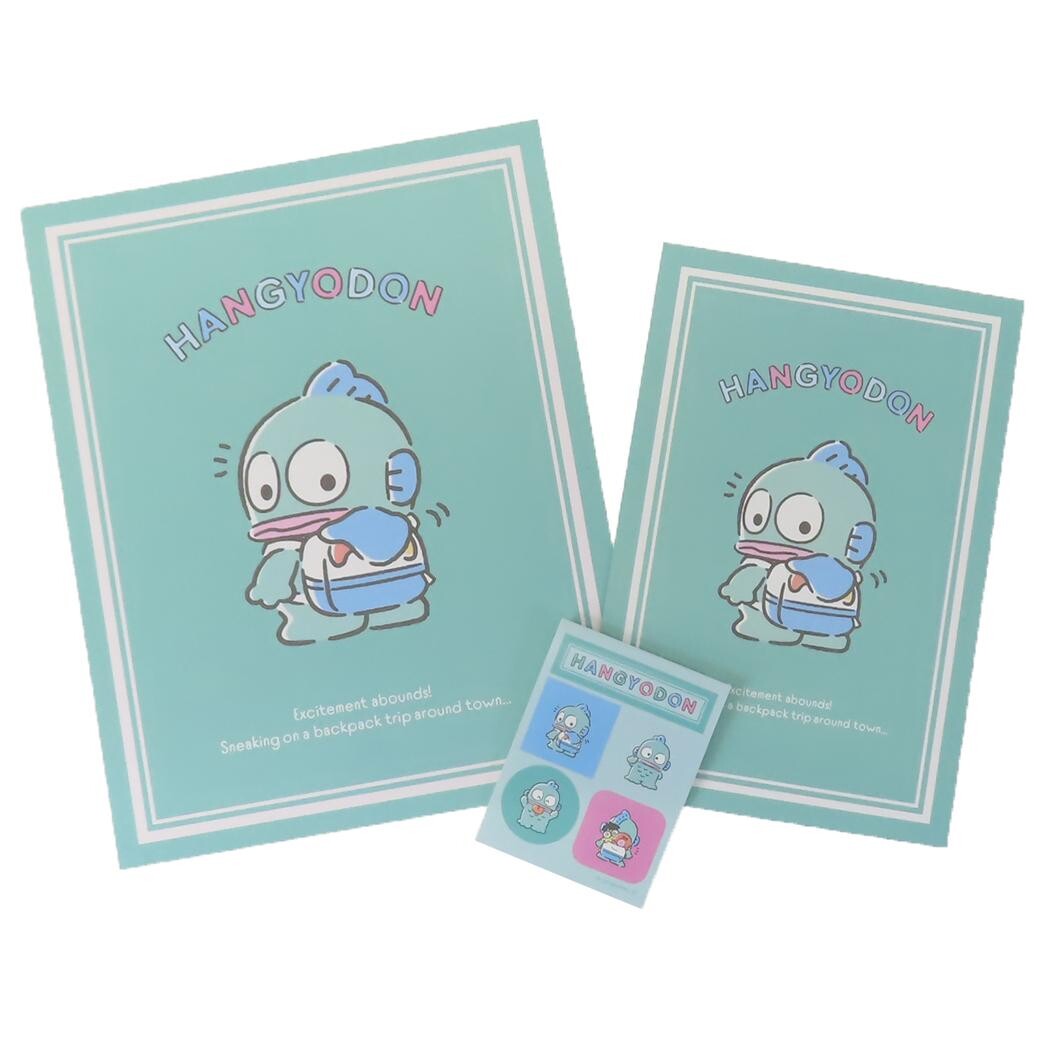 Add a playful touch to your stationery collection with the Hangyodon Classic Schoolboy in Backpack Letter Set. Featuring Hangyodon in a cute school-themed design, this set includes everything you need for charming correspondence. With matching stationery, envelopes, and a sticker sheet, it’s perfect for writing notes, journaling, or gifting to a fellow Sanrio fan.