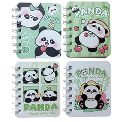This Happy Every Day Panda Mini Coil Notepad Set is a delightful companion for jotting down recipes, notes, or doodles on the go. Its sweet design features adorable happy pandas and cute phrases on the notebook cover, kawaii stationary