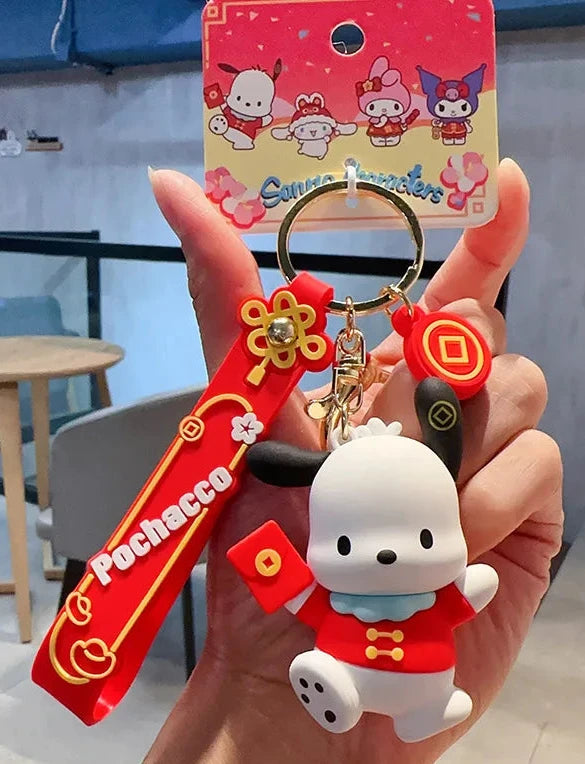 Good Fortune Chinese Style Sanrio Characters Keychains