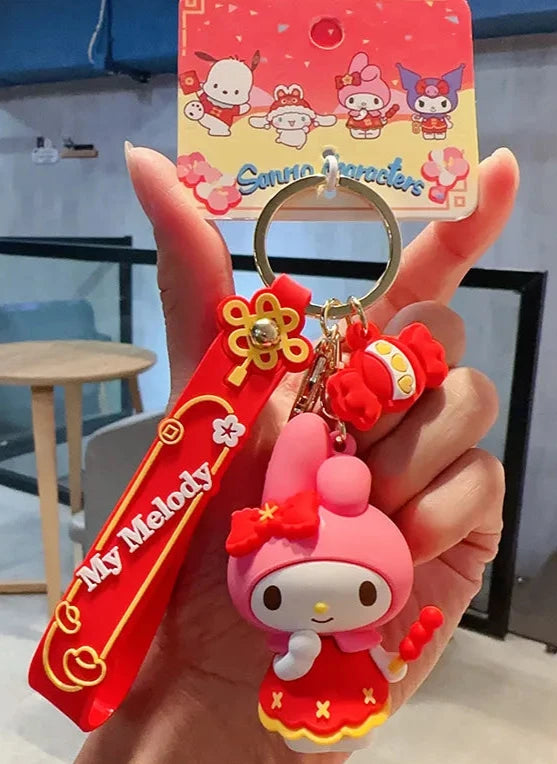 Good Fortune Chinese Style Sanrio Characters Keychains