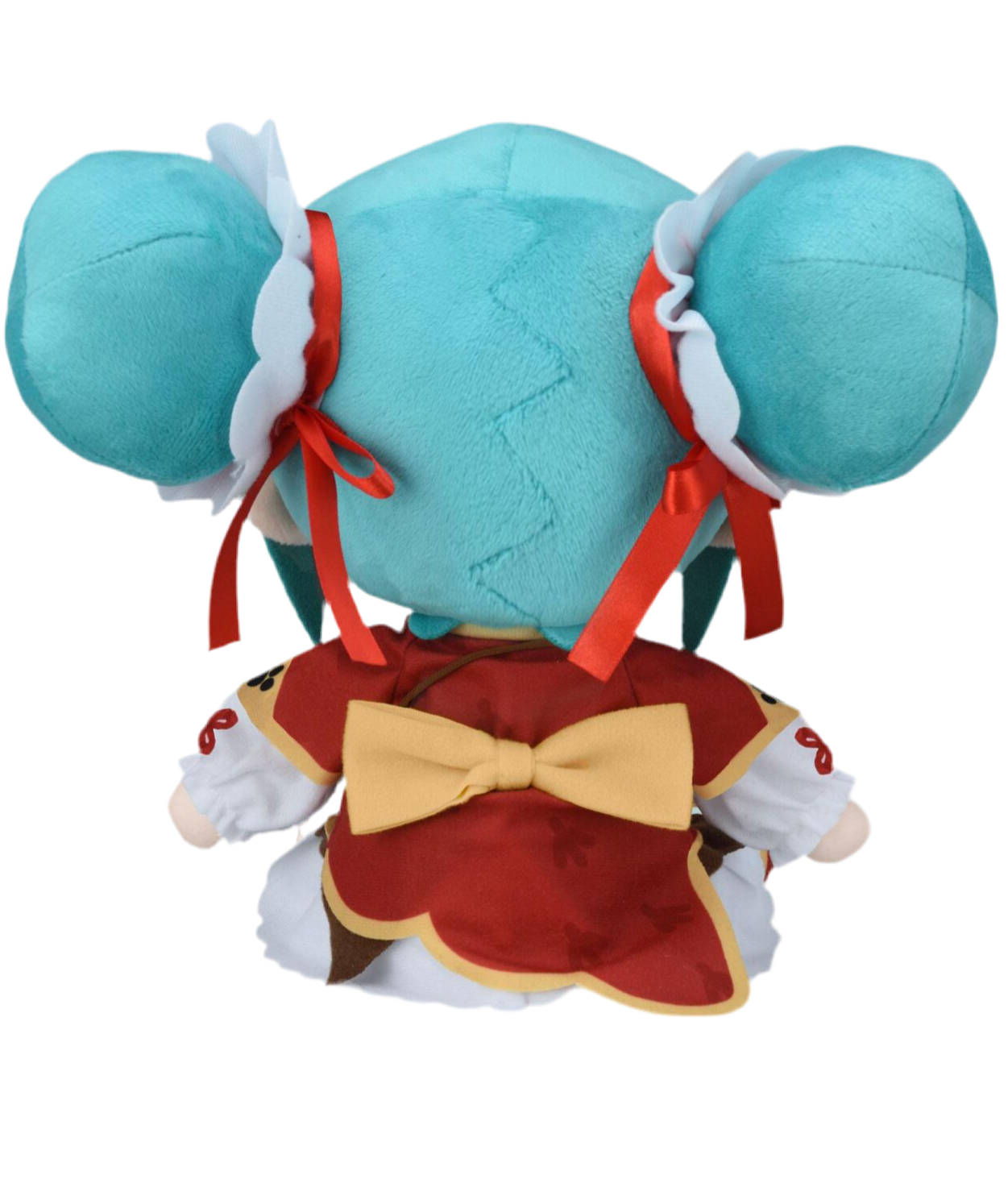 Celebrate culture and cuteness with this stunning Hatsune Miku plush dressed in traditional Chinese style! The world's most beloved virtual singer gets a gorgeous makeover in a vibrant red dress with elegant yellow detailing, complete with her iconic teal hair styled in adorable twin buns. Whether you're celebrating Lunar New Year, adding to your Hatsune Miku collection, or looking for a plush that honors traditional aesthetics with kawaii charm, this special edition brings the best of both worlds!