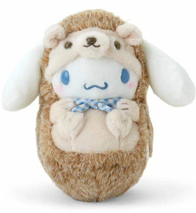 Sweet Cinnamoroll is dressed as an adorable hedgehog combining his classic charm with the fluffiness of this woodland animal for an irresistibly cute look.


This Hedgehog Cinnamoroll Woodland Plushie is a delightful blend of popular Cinnamoroll's happy dog appeal and the cozy charming spirit of a hedgehog. It’s a must-have addition to any collection or as the perfect gift for animal, Sanrio, and Cinnamoroll lovers!