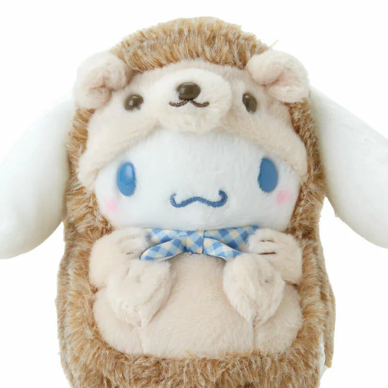 Sweet Cinnamoroll is dressed as an adorable hedgehog combining his classic charm with the fluffiness of this woodland animal for an irresistibly cute look.


This Hedgehog Cinnamoroll Woodland Plushie is a delightful blend of popular Cinnamoroll's happy dog appeal and the cozy charming spirit of a hedgehog. It’s a must-have addition to any collection or as the perfect gift for animal, Sanrio, and Cinnamoroll lovers!