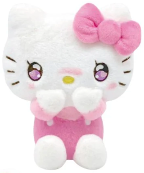 The Hello Kitty Manga Style Doki Doki Plushie will be an adorable addition to your ever-growing Sanrio collection! "Doki Doki" means "the sound of a beating heart" in Japanese, and this plushie is sure to make your heart skip a beat with its cuteness!

This plushie features Hello Kitty in an irresistibly cute outfit, complete with manga-style details that will delight fans of all ages. Her big, sparkling eyes and sweet expression are sure to make you smile every time you see her. Made from soft, huggable ma