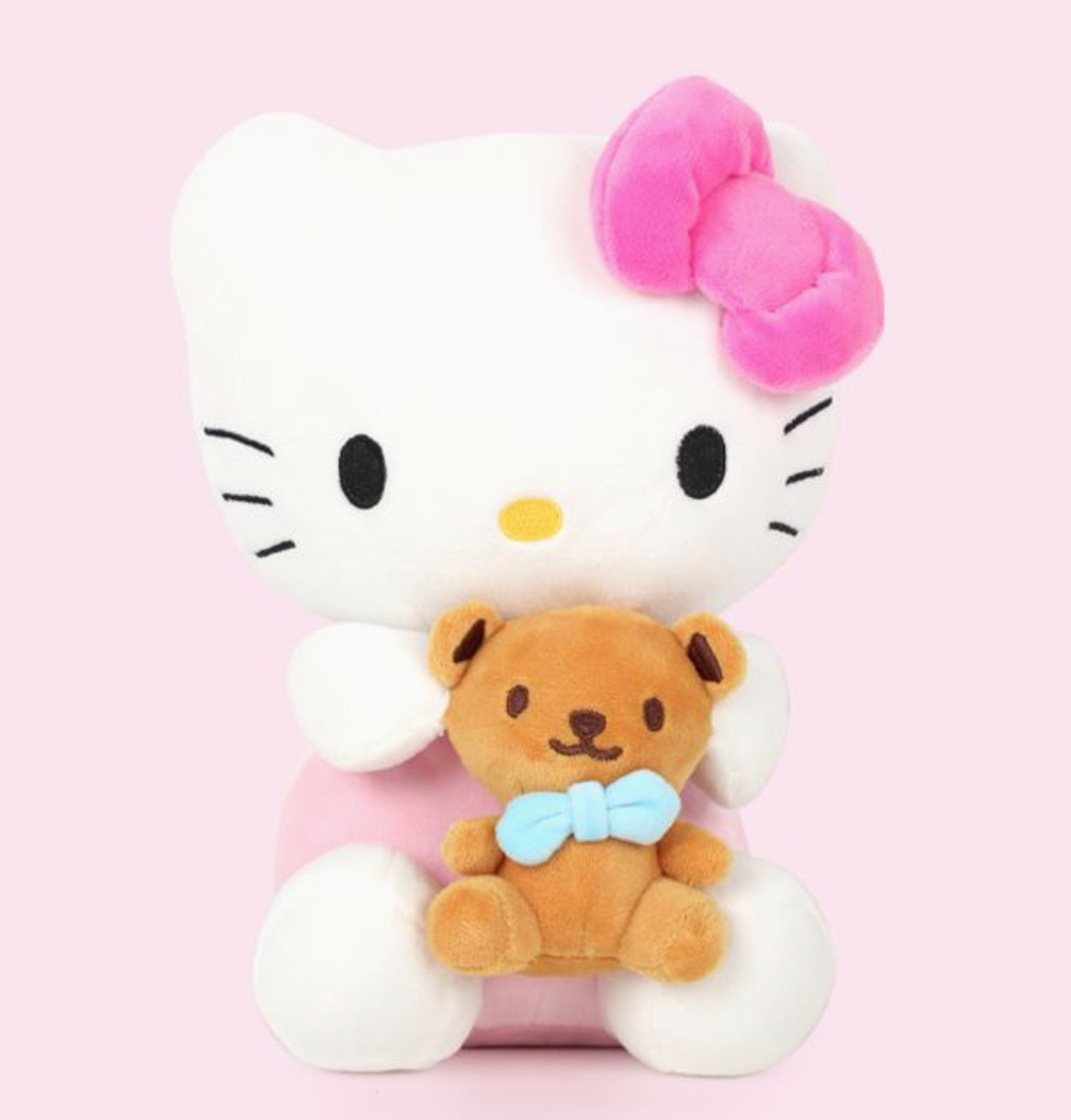 Calling all Sanrio fans! Add a dose of happiness to your life with the adorable Hello Kitty and Mascot Plushie, featuring your favorite character holding their beloved mascot. This charming plushie is the perfect gift, Sanrio, Hello Kitty, Cute, Kawaii