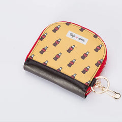 Need more money to buy snacks? Store your snack money in the adorable High Calorie Junk Food Zip Wallets. These charming wallets feature cute illustrations of your favorite treats, including a delightful cupcake, crispy fries, and a refreshing cola, Cute mini wallet