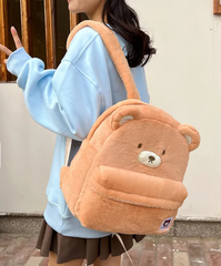 This Cuddly Honey Bear Backpack is guaranteed to evoke an overload of cuteness aggression for anyone who sees it! Designed in a nice big size for functionality and kawaii street-style appeal, its soft plush lining turns its cuteness into comfort!