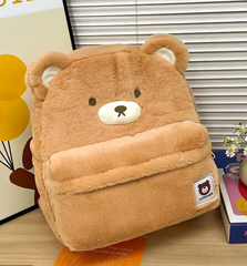 This Cuddly Honey Bear Backpack is guaranteed to evoke an overload of cuteness aggression for anyone who sees it! Designed in a nice big size for functionality and kawaii street-style appeal, its soft plush lining turns its cuteness into comfort!