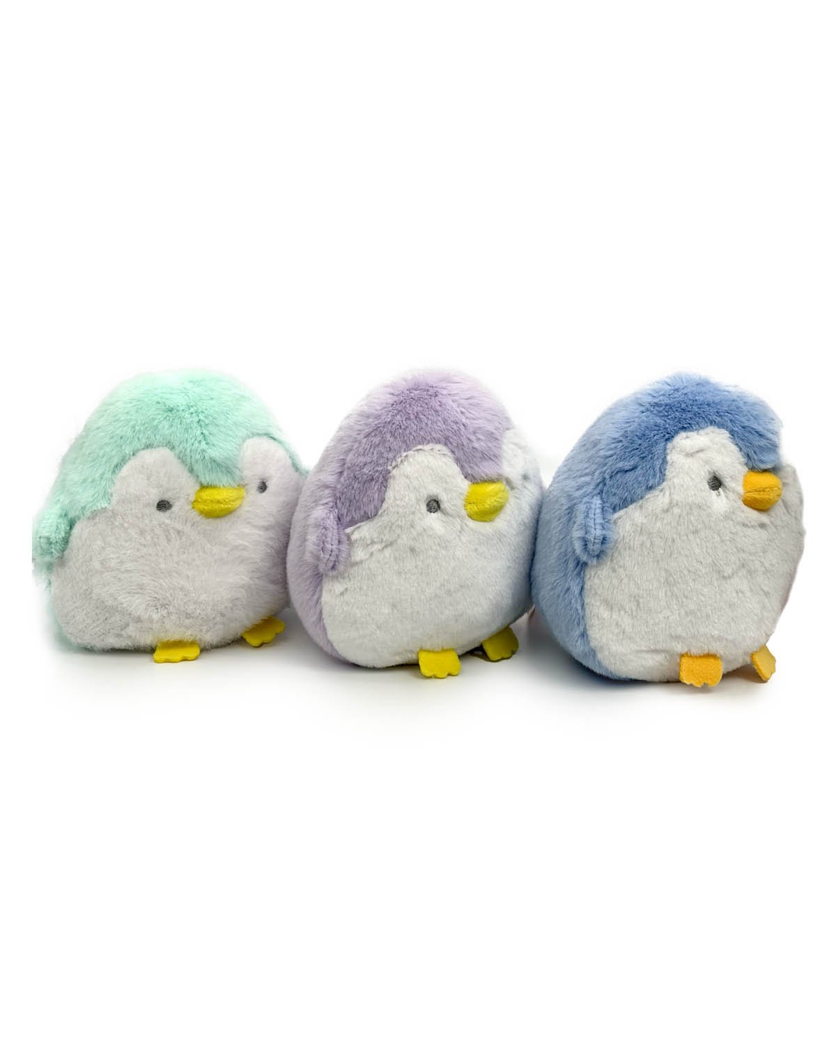 Delightful Chubby Plushie Penguins, dressed in feel-good colors, here to calm, here to soothe. These adorable creatures brighten the day with their vibrant hues and irresistible charm. Each penguin is lovingly crafted with soft, plush materials, making them perfect for snuggling up with or displaying in your home.