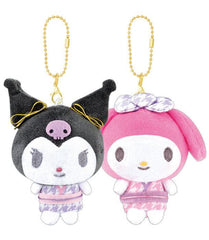 Carry a touch of tradition and sweetness wherever you go with the Jinbei Style Romper My Melody &amp; Kuromi Magnetic Keychain Set! A must-have for celebrating the beauty of Japanese warmer days. This delightful duo showcases Sanrio's My Melody and Kuromi dressed in brightly colored traditional jibei- a lightweight breathable clothing made for babies and toddlers in Japan. This keychains brings a mix of cultural elegance and playful design to your everyday essentials.