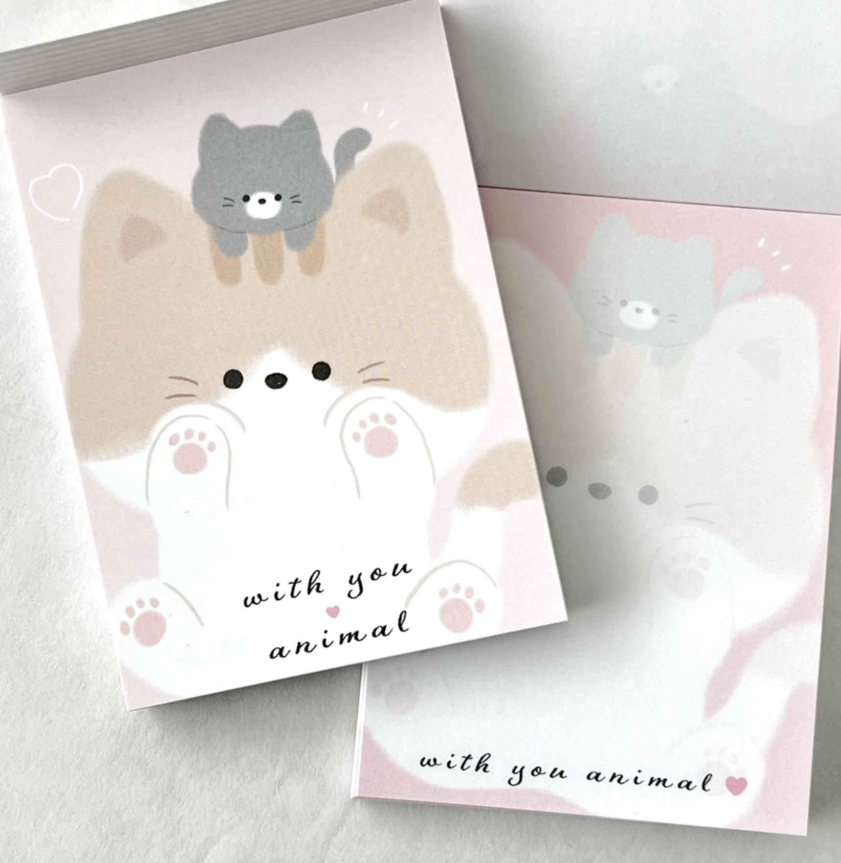 Kamio Cat &amp; Kitten Neko Kawaii Mini Notepads feature two different designs, printed in full color. Quality binding, yet easy tear-out sheets. Kawaii