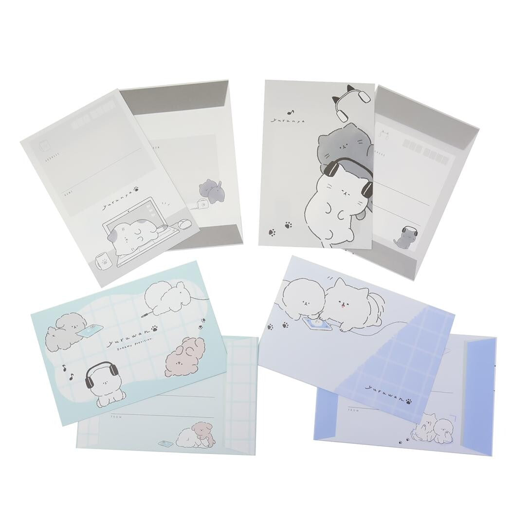 Kawaii Headphones Cats & Dogs Letter Set