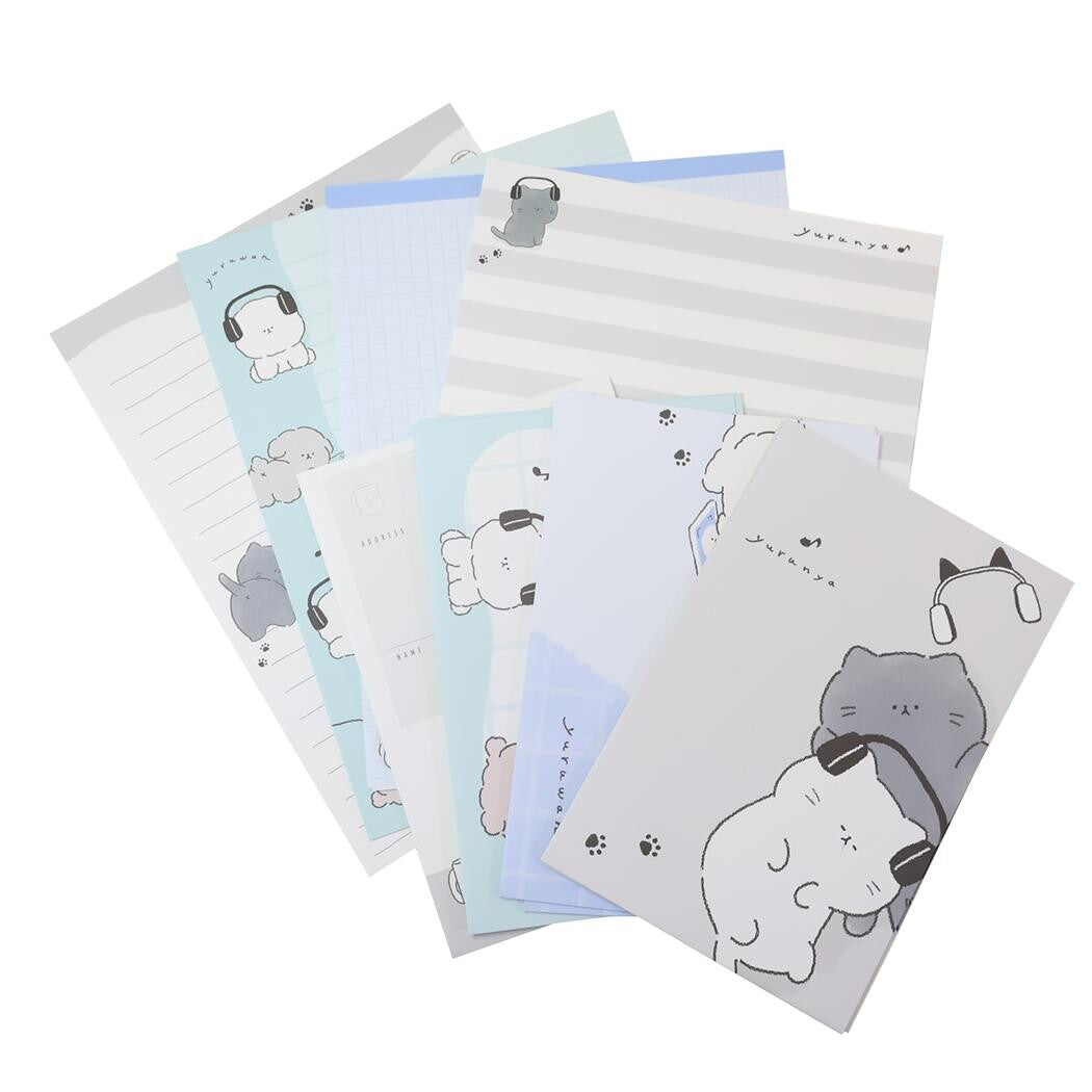 Kawaii Headphones Cats & Dogs Letter Set