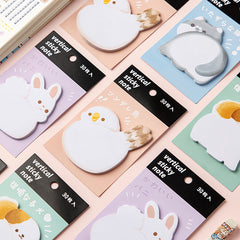 Kawaii Keisters Animal Bum Sticky Notes are so cheeky (pun intended) but, let's admit, so practical as well, cute animals, kawaii sticky notes