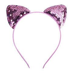 This Kawaii Kitty Sequined Headband is lightweight and comfortable enough for daily wear. The feline ear style is boosted with that shimmery shine sequin