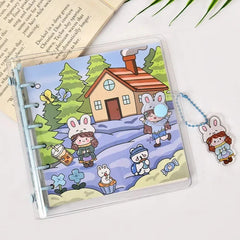 Capture your thoughts, dreams, and doodles in the most adorable way with our Kawaii Bunny Girl Notebooks! Each notebook features an enchanting Kawaii Bunny Girl, uniquely dressed to celebrate the charm of each season and activity—spring blossoms, summer sunshine, sweetheart bakery, and a cozy winter cabin. The delightful illustrations are bursting with color and cuteness, making these notebooks a joy to use throughout the year.