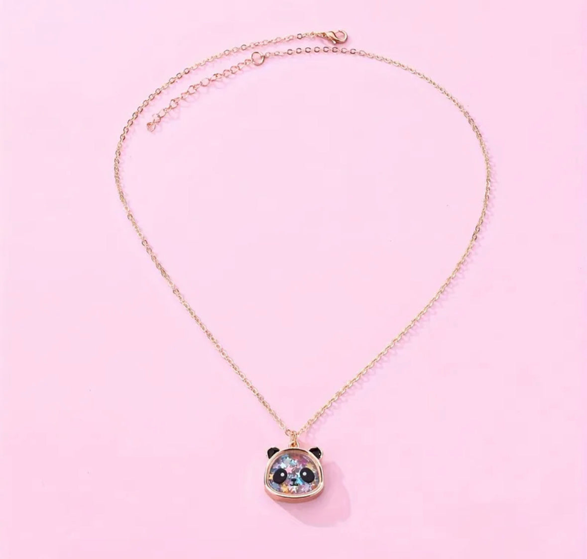 Confetti Filled Charm Kawaii Necklace! This delightful accessory is a celebration in itself, featuring a transparent animal pendant filled with an array of colorful confetti,