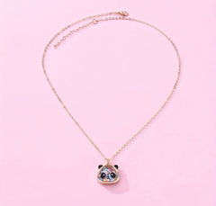 Confetti Filled Charm Kawaii Necklace! This delightful accessory is a celebration in itself, featuring a transparent animal pendant filled with an array of colorful confetti,