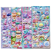The raised, squishy puffy texture makes every little design pop, while the pastel colors give your creations the sweetest galaxy/kawaii aesthetic. A must-have for sticker lovers, stationery collectors, crafters, and anyone who believes everything is better with a little cuteness!