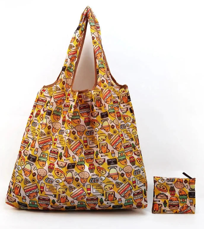 Sweet & Sustainable Gudetama Foodie Resuable Shopping Bag