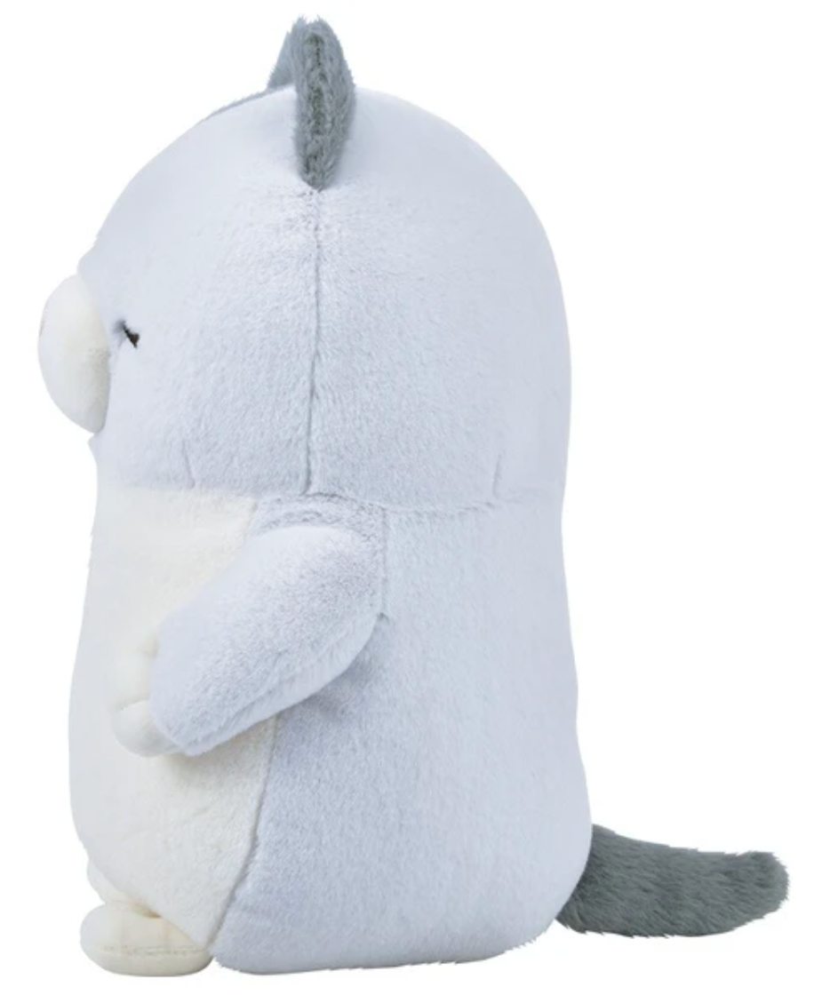 Calming Cuddlers are chubby plush animals with fluffy, round bodies that have gentle faces and peaceful color palettes. From the Korean Poksin series, which means "fluffy" in Korean. This Kitty Calming Cuddler Korean Plushie is a fluffy and cute hugging pillow that fits comfortably in both arms.