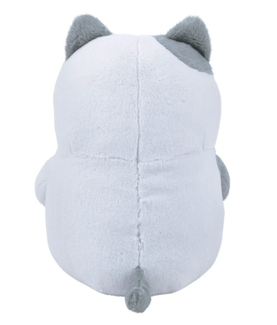 Calming Cuddlers are chubby plush animals with fluffy, round bodies that have gentle faces and peaceful color palettes. From the Korean Poksin series, which means "fluffy" in Korean. This Kitty Calming Cuddler Korean Plushie is a fluffy and cute hugging pillow that fits comfortably in both arms.