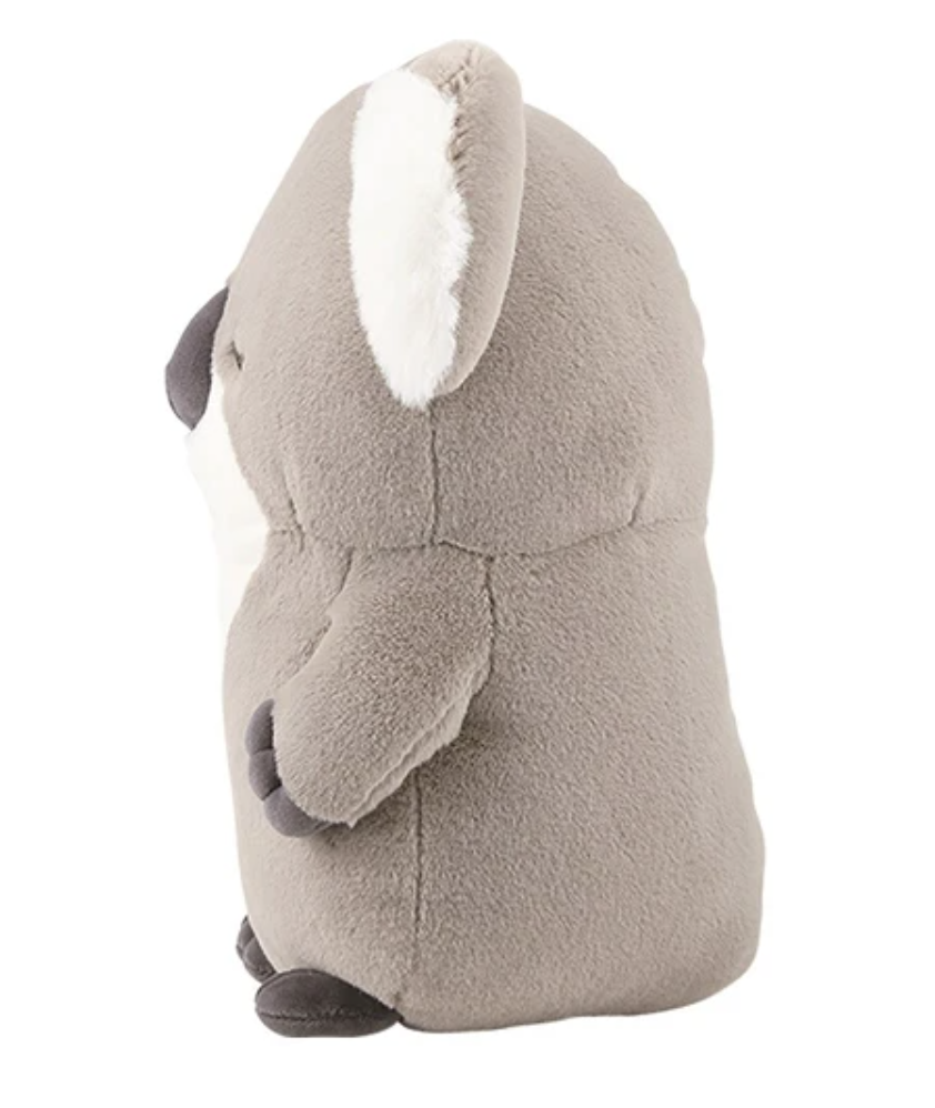 Calming Cuddlers are chubby plush animals with fluffy, round bodies that have gentle faces and peaceful color palettes. From the Korean Poksin series, which means "fluffy" in Korean. This Koala Calming Cuddler Korean Plushie is a fluffy and cute hugging pillow that fits comfortably in both arms.