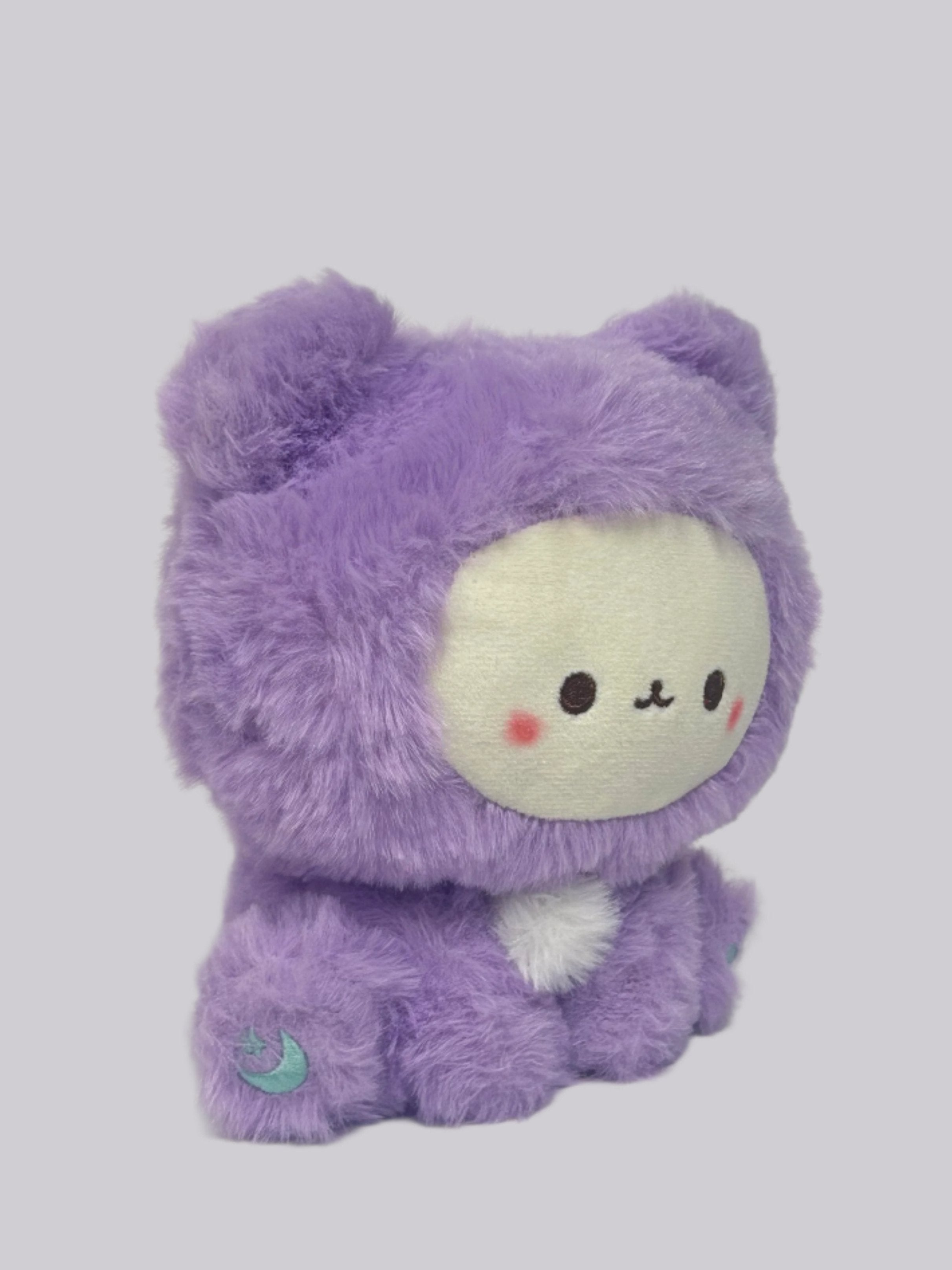 These cuddly Pastel Hooded Animal Plushies are perfect for snuggling at bedtime. Dressed in their soft pastel animal character onesies, they are great for display or for some cozy playtime. Their feet feature individually embroidered shapes making them even cuter with adorable attention to detail! Collect them all or give them as the most adorable gifts!